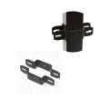 Customized Black Powder Coated Steel Fence Post Bracket